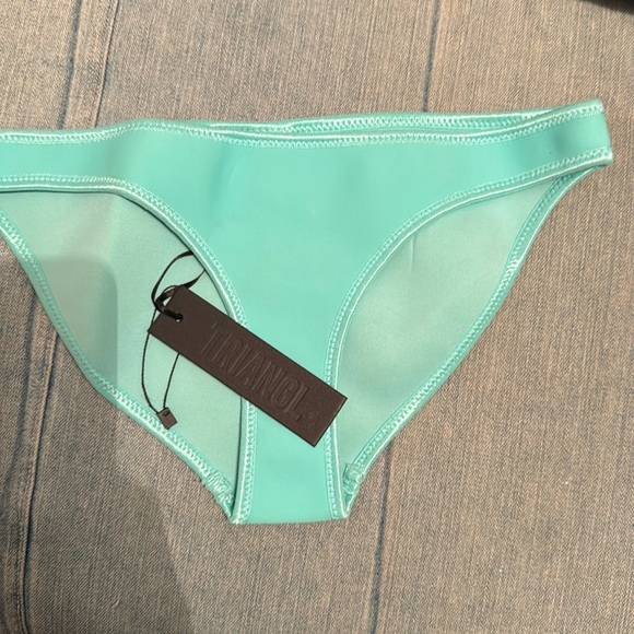 NWT Triangl Light Blue Neoprene Bikini Bottoms - Medium - Picture 1 of 5